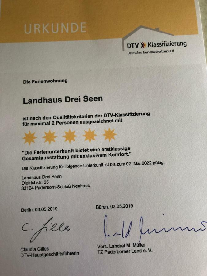 Landhaus Drei Seen Paderborn Bagian luar foto